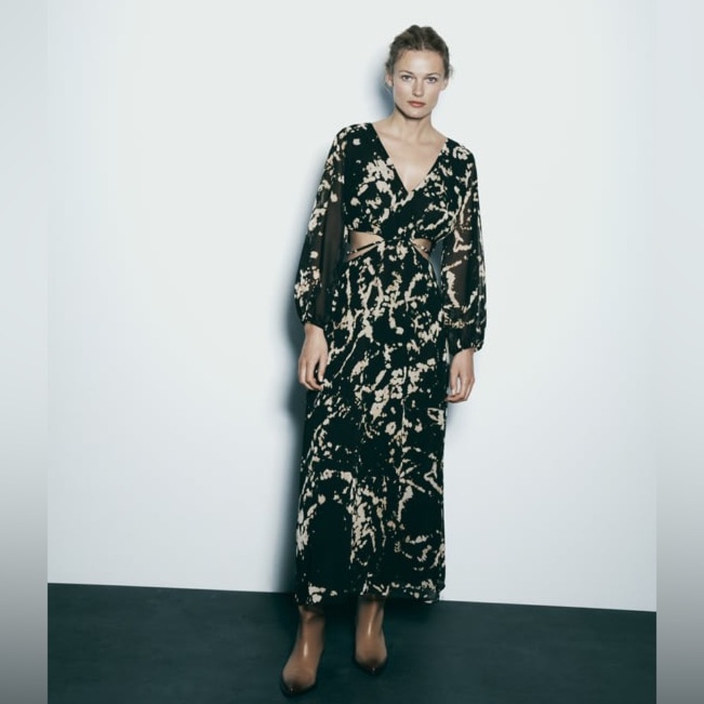 ZARA cut out midi dress*